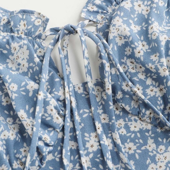 Cider Dresses Ditsy Floral Tie Shoulder Mini Dress Cider Poshmark